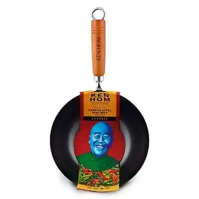 Ken Hom Excellence 27cm Non-Stick Carbon Steel Wok Dishwasher Induction Safe • £17.10