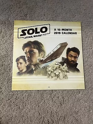 Star Wars Solo Calendar Story 2019 Solo 16 Month (new) • $4.99