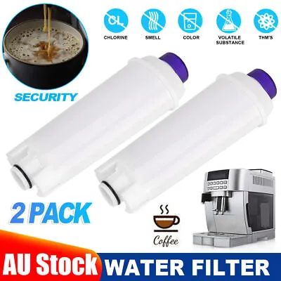 2PCS Water Filter For Delonghi Magnifica S Automatic Coffee Machine ECAM22110SB • $19.66