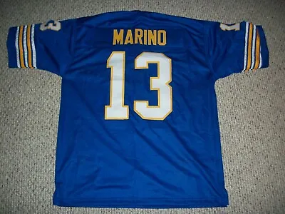 DAN MARINO Unsigned Custom Pittsburgh Blue Sewn New Football Jersey Sizes S-3XL • $38.05