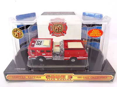 Code 3 Los Angeles Hollywood Seagrave Pumper Diecast 1/64 Fire Truck 12303 Rare • £49.99
