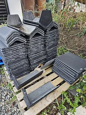 Marley Edgemere Interlock Tile Anthracite Roof Tiles. Approx 80.  • £100