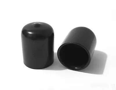 0.750  3/4  Black Vinyl Rubber Flexible Round Tube Tubing Pipe End Cover Caps • $7.98