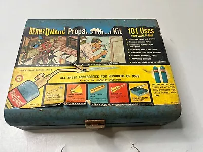 Vintage BernzOMatic Propane Torch Kit Model TX25 With Metal Case • $34.95