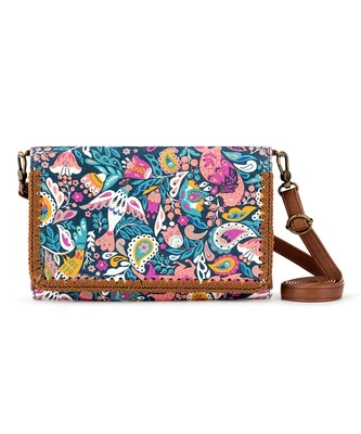 Sakroots Marin Teal Enchanted Forest Smartphone Mini Crossbody Bag • $55.65