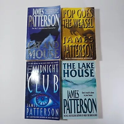 4 X BOOKS BULK  JAMES PATTERSON Paperback • $22.49