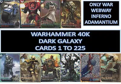 Panini Warhammer 40k 40000 Dark Galaxy - Only War Trading Cards #1 To 225 • $2.11