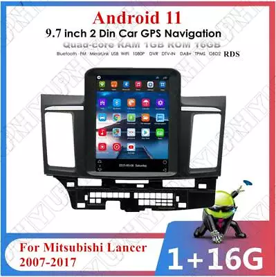 9.7  Vertical Car Stereo Radio GPS Navigation WiFi For 2007-17 Mitsubishi Lancer • $189.74