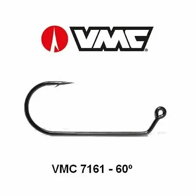 Vmc 7161 Round Jig 60° Forged Black Nickel-choose Hook/package Size-bass • $11.95