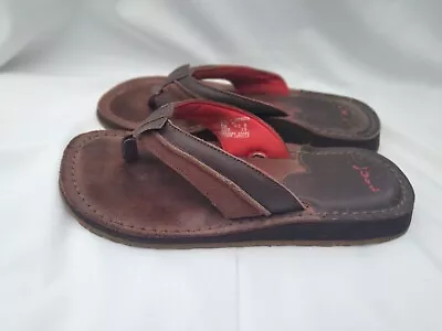 £5 • Buy Reef Leather Flip Flops Size 6