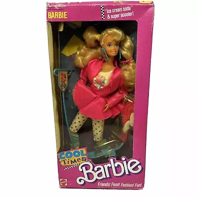 Barbie Cool Times Barbie 1988 Mattel  NRFB  Damaged Box Read • $42