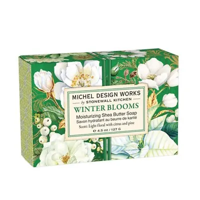 Michel Design Works Winter Blooms Shea Butter Soap Bar Floral Citrus Pine • $7.95