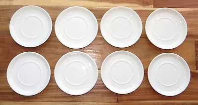 Stonehenge Midwinter Wedgwood 6.25  White Saucer Plates Set Of 8 Made In England • $45