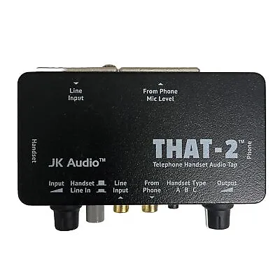 JK Audio THAT-2 Telephone Handset Audio Tap • $64.95