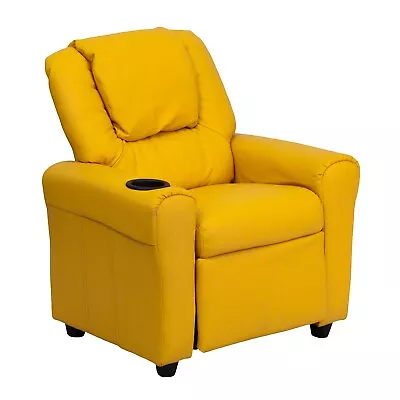 Flash Furniture Contemporary Vinyl Kids Recliner W/Cup Holder And Headrest • $193.98