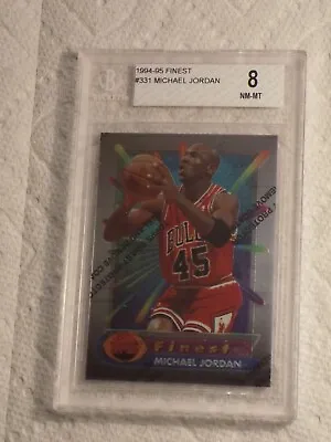 Michael Jordan Beckett Graded 8 NM/MT 1994-95 Topps Finest  #331 • $80