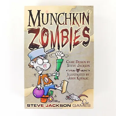 Munchkin Zombies Card Game Steve Jackson 1st Edition 2nd Printing 7/2011 • $12.83