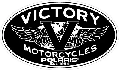 #878 (1) 3.75  Victory Motorcycle 8 Ball Brand Decal Sticker LAMINATED • $4.39