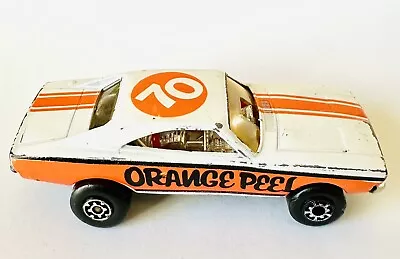 Vintage Matchbox 1971 Dodge Charger  Orange Peel  #74 Mopar Muscle Car Dragster • $26