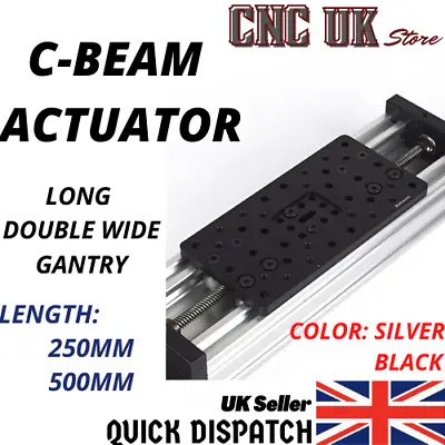 X Y Z Axis Kit Cnc Routerplasma C-beam Long Double Wide Gantry Plate Actuator  • £69.99