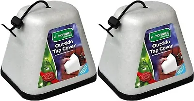 2 X Outside Tap Cover Insulated Polystyrene Thermal Frost Protector Tap Jacket • £9.99