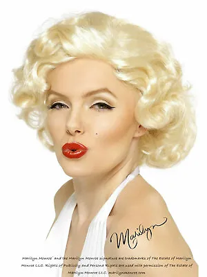 License Blonde Marilyn Monroe Costume Wig Bombshell MovieStar 1950s FREE Wig Cap • $23.85