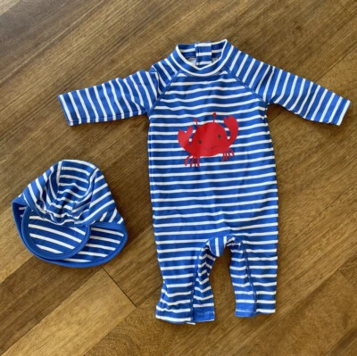 Swimming Suit / 0-3 Months / M&S / SPF • £9.90