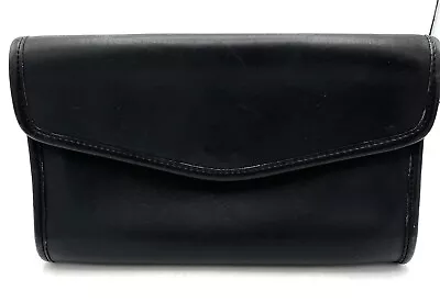 Rare Vintage Coach 9839 Envelope Clutch Bag Black Leather Great Shape • $29