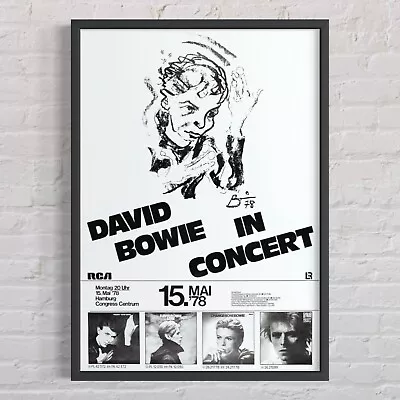 $49.78 • Buy DAVID BOWIE ‘Self-Portrait’ 1978 Hamburg Germany Concert Poster, Vintage Reprint