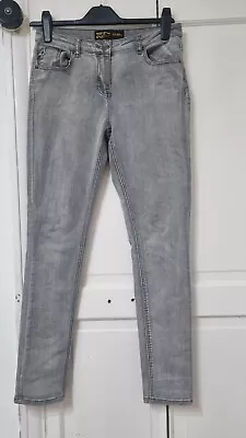 24/7 Skinny Stretchy Grey Jeans Uk 10 • £7