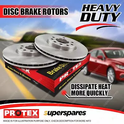 2 Front Protex Disc Brake Rotors For Mazda E2000 E2200 Traveller 1600 2000 • $168.95