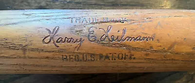 Vtg Hillerich & Bradsby Louisville Slugger Baseball Bat Harry Heilmann 33  Old • $99.95