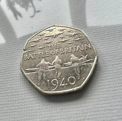 Battle Of Britain 1940 • 50 Pence Coin 2015 • 50p Commemorative • Circulated • £1.25