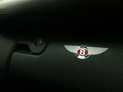 2pcs Dashboard Badge Decal Sticker BENTLEY *LOGO* (RED Label) • $19.77