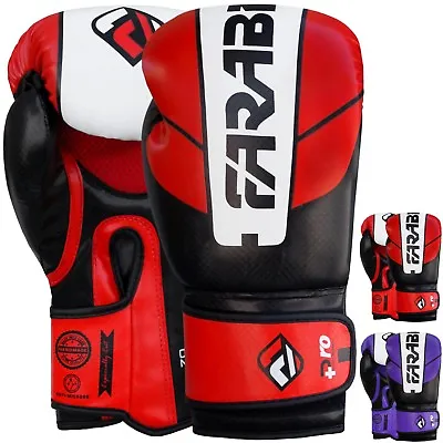 Farabi Pro Safety Tech MMA Muay Thai Training Sparring Boxing Gloves • $34.99