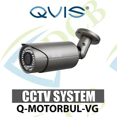 Qvis 2MP Motorised 4-In-1 Bullet Camera CCTV Grey 2.7-13.5mm Motorised Lens • £79.95