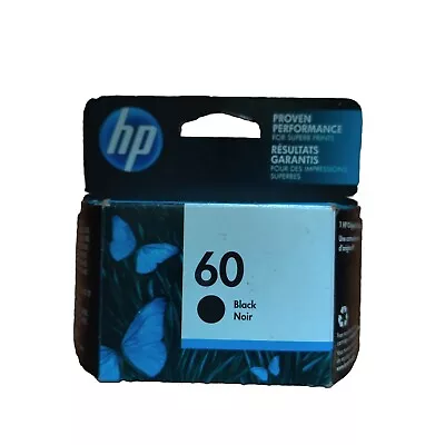 New HP 60 (CC640WN140) Ink Cartridge - Black Exp Date September 2022 NIB Genuine • $11.95