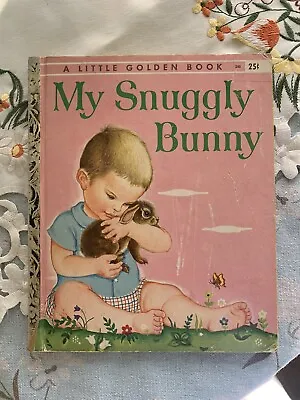 Vintage Eloise Wilkin Little Golden Book The Snuggly Bunny • $35