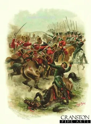 Crtimean War Military Art PrintThe Heavy Cavalry Charge At Balaclava • £9