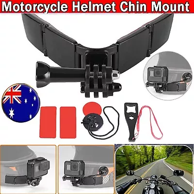 Universal Motorcycle Helmet Chin Mount Kit For GoPro Hero 9/8/7/6/5 For Insta360 • $17.88