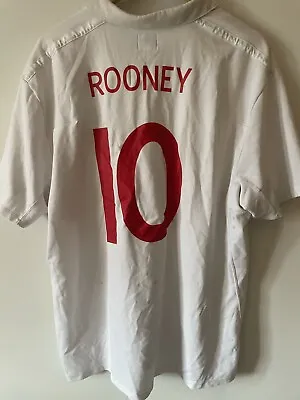 £15 • Buy England Umbro Men's 2010 South Africa Rooney Home Football Shirt Jersey XL