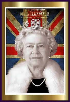 Her Majesty Queen Elizabeth Ii Rememberance 12x8 Metal  Sign • £10.99