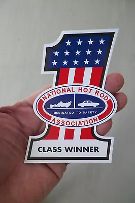 Vintage Style NHRA Logo  No.1 Class Winner  Drag Racing Vinyl Sticker • $15.95