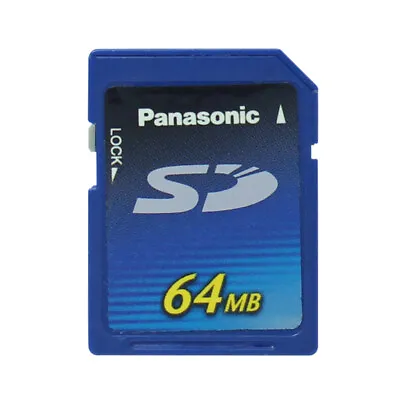 Panasonic 64 MB SD Card Non HC SD Memory Card 64MB RP-SD064B • $7.65