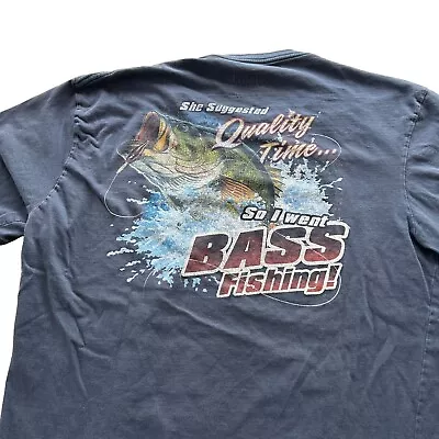Bass Pro Shops Graphic Shirt Men's Size 2XL Streetwear Casual Funny Fishing • $15
