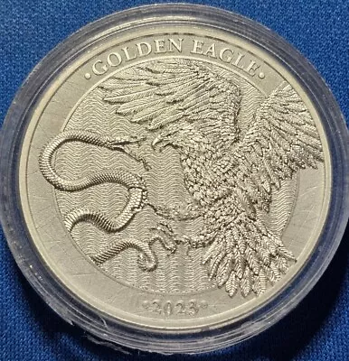 2023 Germania Mint Malta Golden Eagle 1oz Silver BU Coin • $31