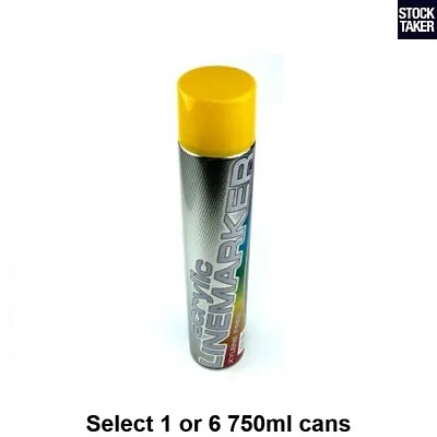 £7.99 • Buy Acrylic Line Marker Yellow 750ml Aerosol Spray Paint Can (VAT Invoice) Sport Car