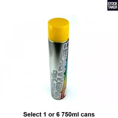 £7.99 • Buy Acrylic Line Marker Yellow 750ml Aerosol Spray Paint Can (VAT Invoice) Sport Car