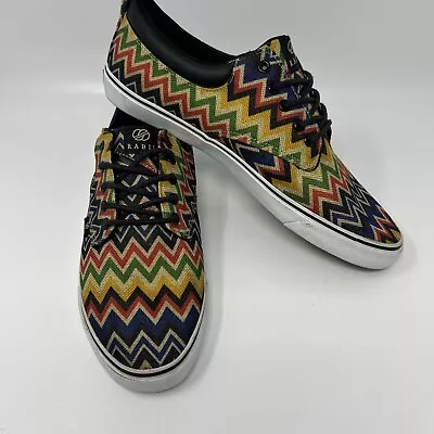 Radii Men's 12 The Jax Rainbow Aztec Zig Zag Athletic Shoes Surf Skate Low Kicks • $18