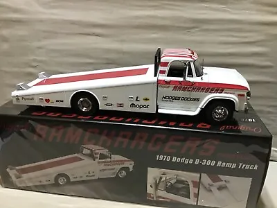 Ramchargers Candymatic Dodge Diecast  1970 D-300 Ramp Truck  1/18 Acme A1801909 • $174.99